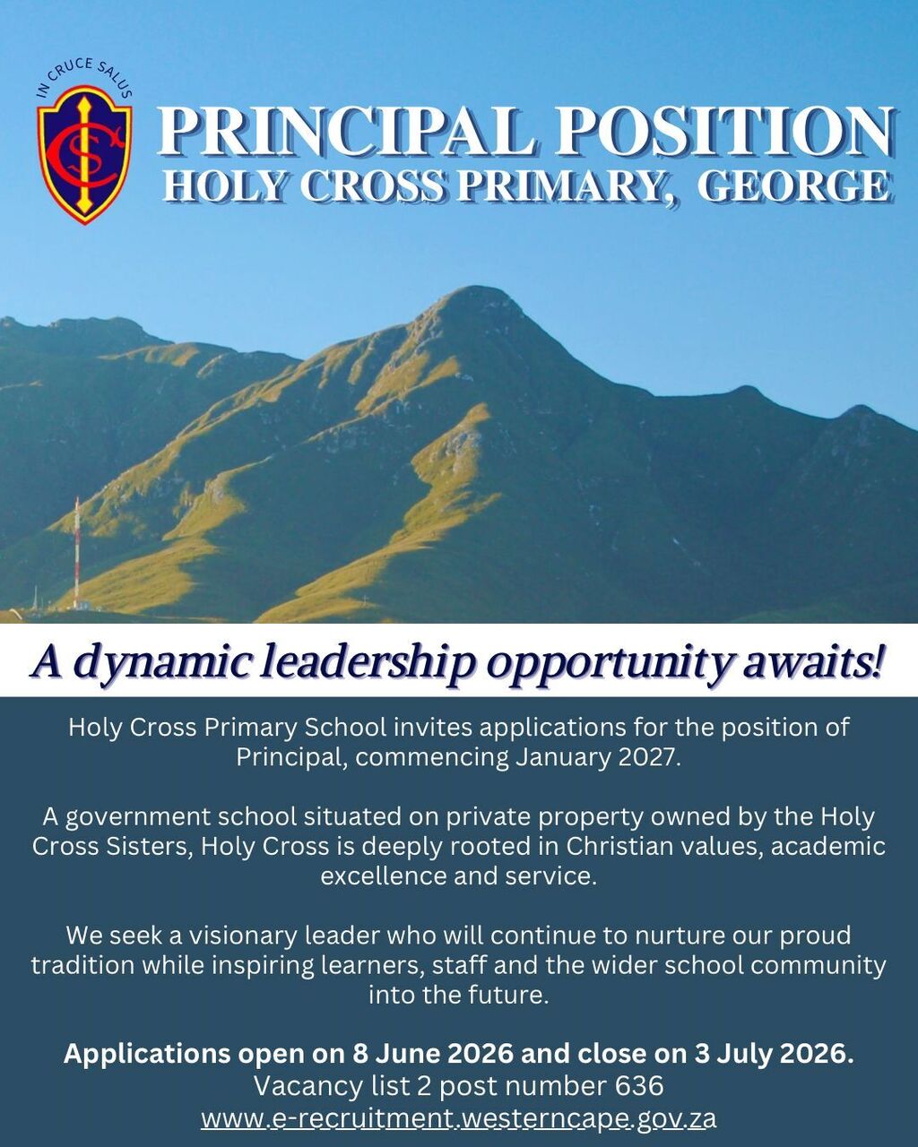 Hc Ps George Principal Advert 2026
